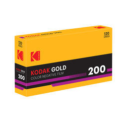 GOLD 200 Color Negative Film, 120 5-Pack